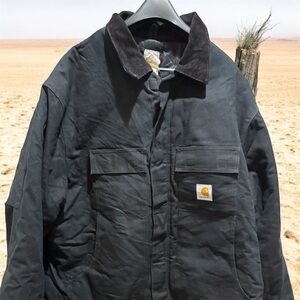 Vintage Carhartt Detroit Jacket C03 Black Quilt Lined- Streetwear Size 52 xxl